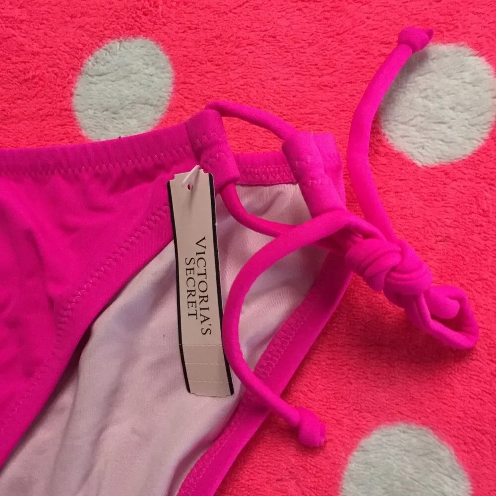 Victoria's Secret Bow Bikini Bottom NWT VS Pink